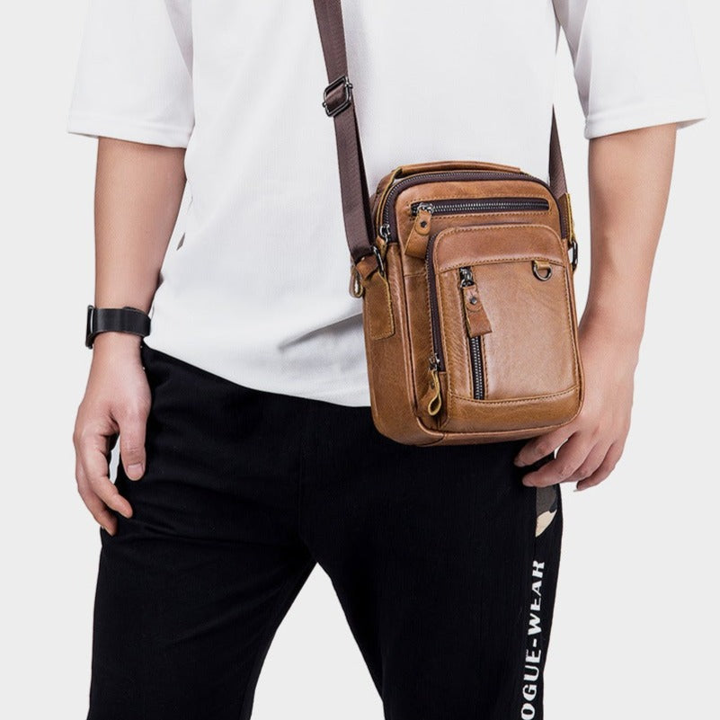 Small Genuine Leather Men’s Bag