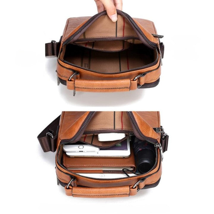 Jeep Leather Travel Bag