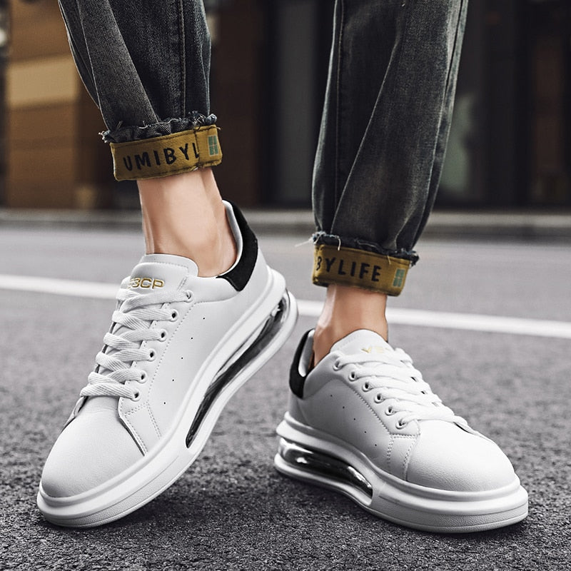 White Prime Leather Sneakers