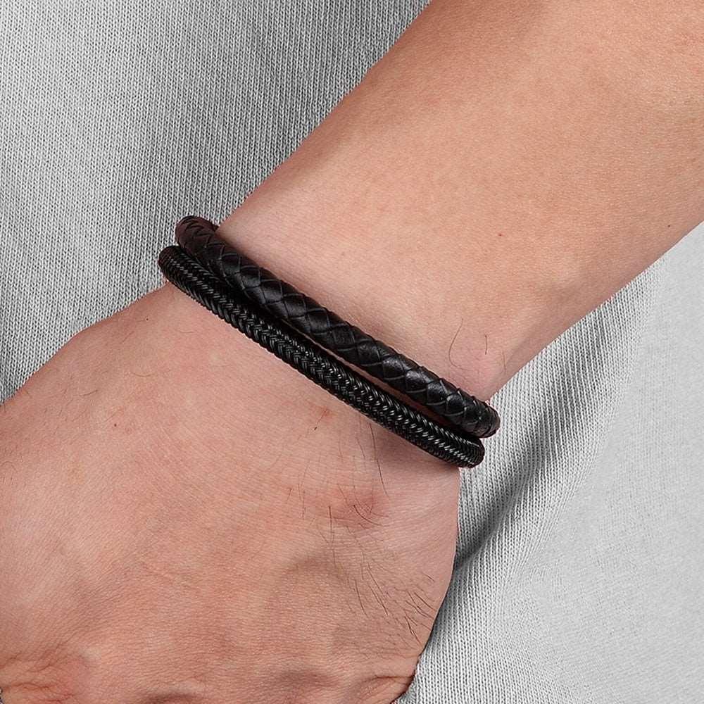 Companion Leather Men’s Bracelet