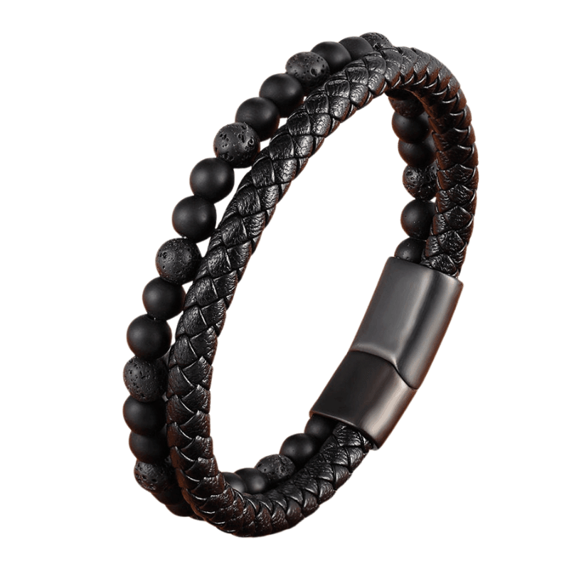 Distinctive Leather Men’s Bracelet
