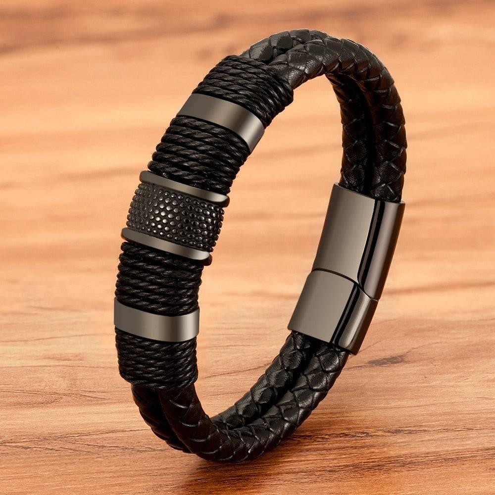 Luxury Leather Men’s Bracelet