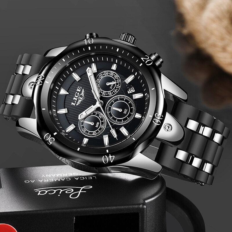 Black Styles Stainless Steel Men’s Watch