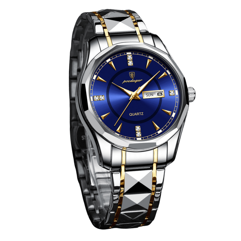 Royal Silver Stainless Steel Men’s Watch