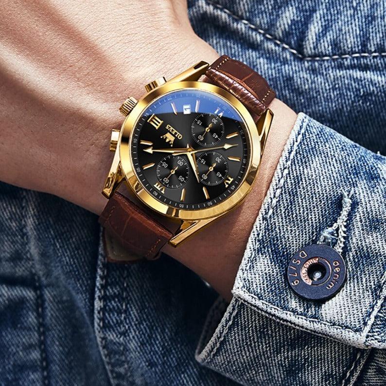 Pulse Cour Leather Men’s Watch